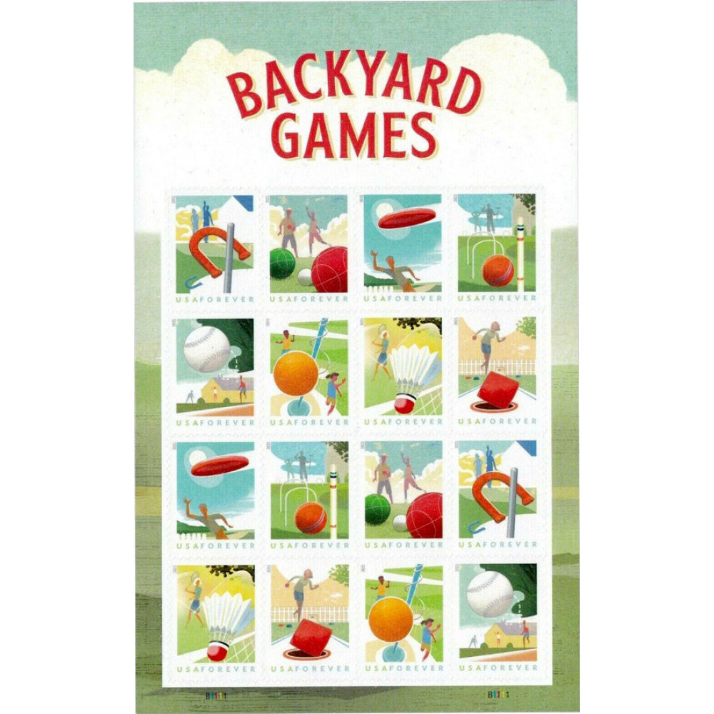 (2021) USPS Backyard Games Forever Stamps